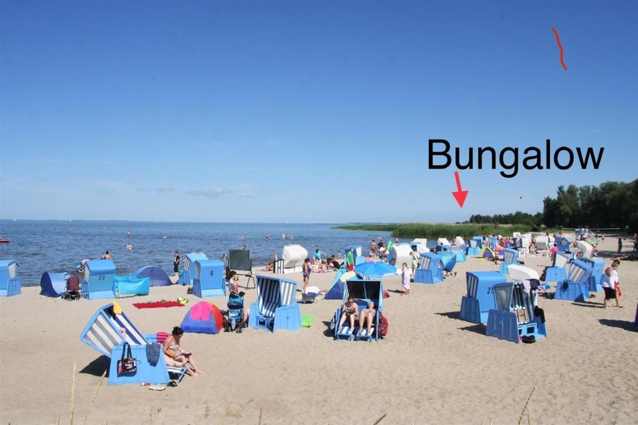 Sonniges Ferienhaus Fischer-Huus Vor Usedom & Direkt Am Haff Und Wasserzugang Mönkebude Buitenkant foto