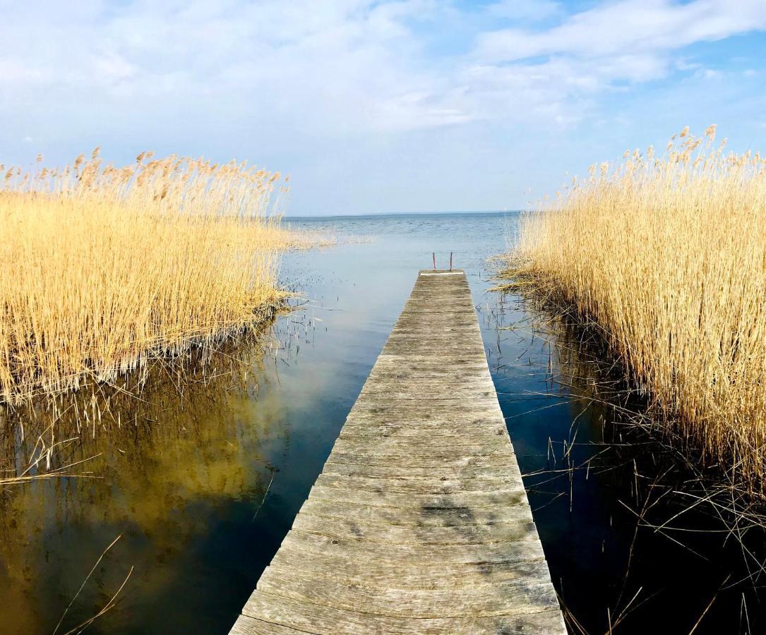 Sonniges Ferienhaus Fischer-Huus Vor Usedom & Direkt Am Haff Und Wasserzugang Mönkebude Buitenkant foto
